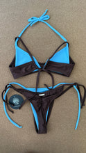 Load image into Gallery viewer, Blue and brown kini