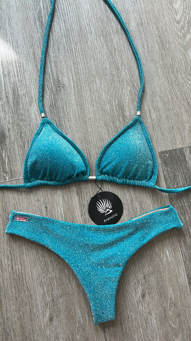 Glitter blue ocean