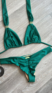 Luxury dark green with buckle