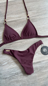 Burgundy with rings