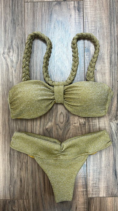 Glitter gold braid