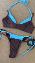 Load image into Gallery viewer, Blue and brown kini