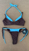Load image into Gallery viewer, Blue and brown kini