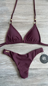 Burgundy with rings