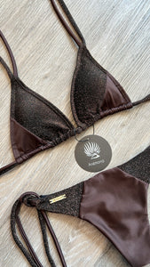 Glitter brown coffee