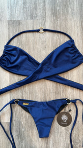 Navy blue Versátil with ring