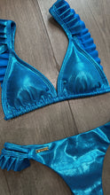 Load image into Gallery viewer, Metallic turquesa plizado