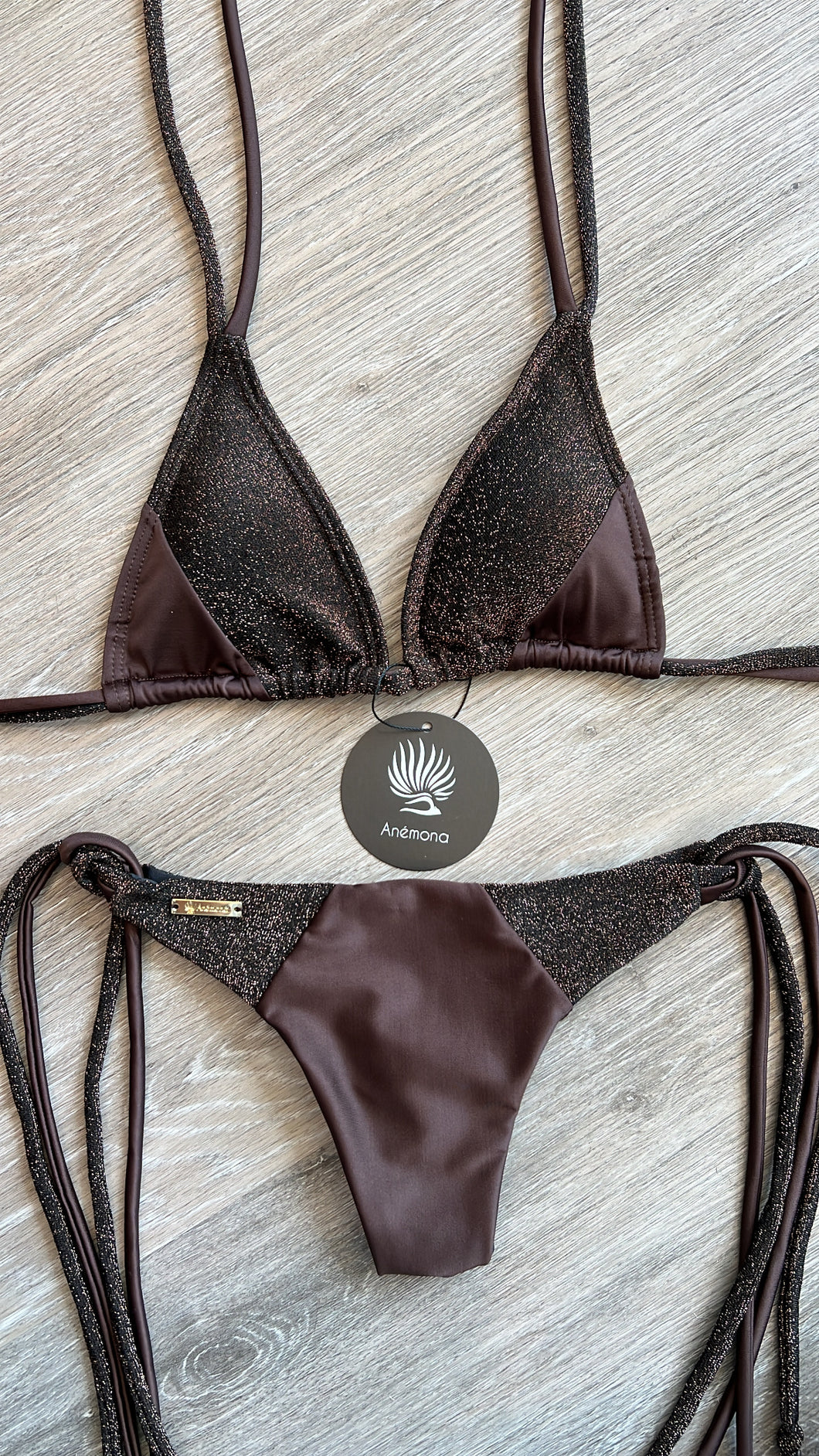 Glitter brown coffee