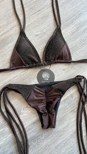 Glitter brown coffee