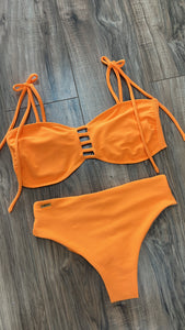 Orange high waisted