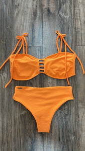 Orange high waisted